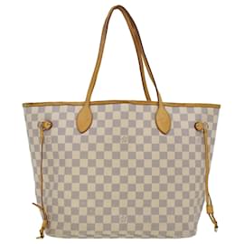 Louis Vuitton-LOUIS VUITTON Damier Azur Neverfull MM Tote Bag N41605 LV Auth am4555-Other