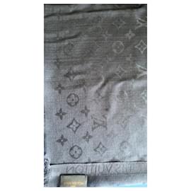 Xale Louis Vuitton Monogram Seda e Lã Vermelho