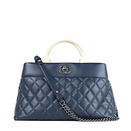Chanel-CHANEL Handtaschen T.  Leder-Marineblau