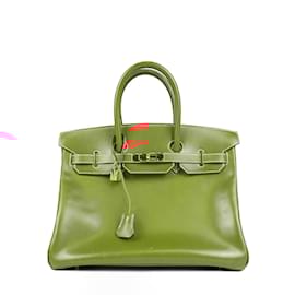 Hermès-Sacs à main HERMES T.  Cuir-Rouge