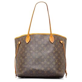 Louis Vuitton-Louis Vuitton Brown Monogram Neverfull MM-Brown