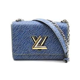 Louis Vuitton-Louis Vuitton Epi Twist MM Leather Shoulder Bag M50271 in Great Condition-Blue