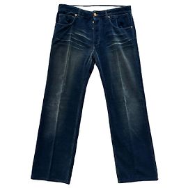 Louis Vuitton Pantalone vintage in velluto di cotone Blu