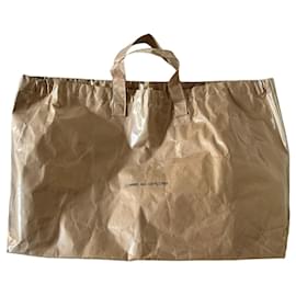 Comme Des Garcons CDG Borsa tote extra large in Kraft Cammello