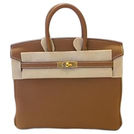 Hermès-HERMES BIRKIN 25-Dourado