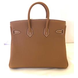 Hermès-HERMES BIRKIN 25-Golden