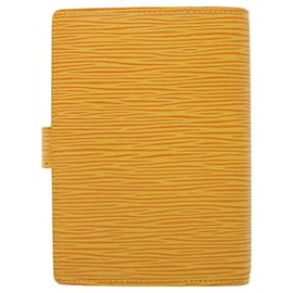 Louis Vuitton-LOUIS VUITTON Epi Agenda PM Day Planner Cover Yellow R20059 Autenticação de LV 45018-Amarelo