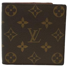 Louis Vuitton-LOUIS VUITTON Monogram Portefeuille Marco Bifold Wallet M61675 LV Auth 45036EN-Monograma