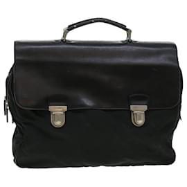 Prada-PRADA Business Bag Nylon Black Auth bs6199-Black