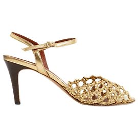 Michel Vivien BRAID LEATHER GOLD EU40 Golden