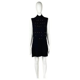 Chanel-Paris / SHANGHAI Black Quilted Dress-Black