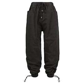 Gucci-Pantalon de jogging en coton lavé-Noir
