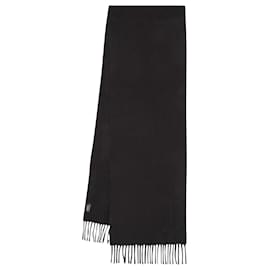 Apc-Ambroise Embroidered Scarf - A.P.C. - Wool - Black-Black