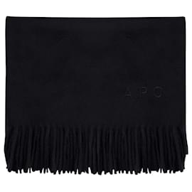 Apc-Ambroise Embroidered Scarf - A.P.C. - Wool - Black-Black