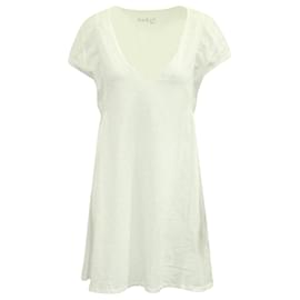 Vestido Ba&Sh com decote em V em algodão branco Branco