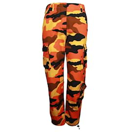 Off White-Off-White Camouflage Printed Cargo in Orange Cotton-Other