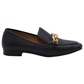 Tory Burch Jessa Horsebit Loafers in Black Leather Black