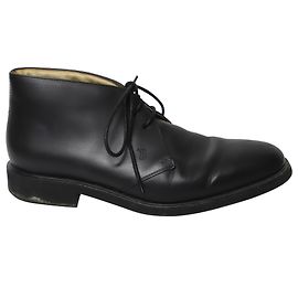 Tod's Desert Boots aus schwarzem Kalbsleder Schwarz