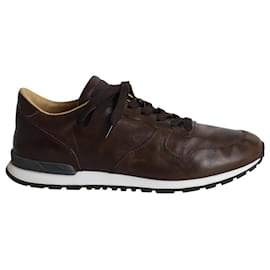 Tod's-Tod's Low-Top Sneakers in Brown Leather-Brown
