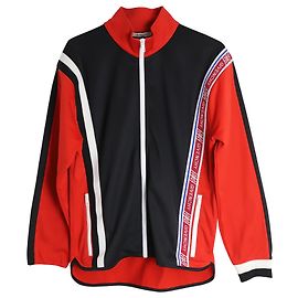 GIVENCHY 4g Band Zipped Track Jacket In Red Polyester Red