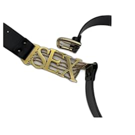 Dolce & Gabbana-Cinturones-Negro,Gold hardware