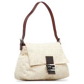 Fendi-Fendi Marron Zucca Mamma Forever-Marron,Beige
