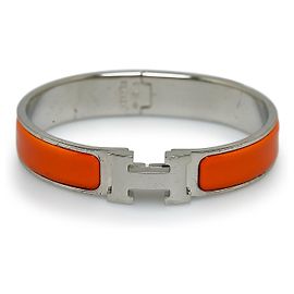 Hermès Bracciale Hermes Silver Clic Clac H. Argento