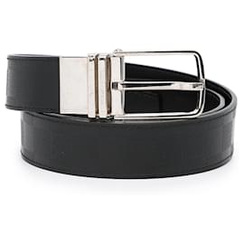 Louis Vuitton-Louis Vuitton Black Damier Infini Boston Reversible Belt-Black