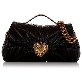 Dolce & Gabbana Dolce&Gabbana Borsa Devotion in nylon trapuntato nero Nero