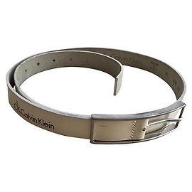 Calvin Klein Ledergürtel Beige Beige