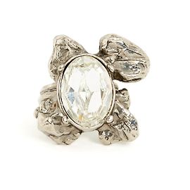 Yves Saint Laurent SILBERNES STRASS-NUGGET US5 TDD49 Silber