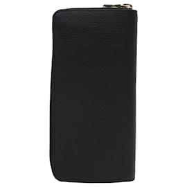Louis Vuitton-LOUIS VUITTON Zippy Wallet Vertical Taurillon Leather Black M58804 auth 45066a-Black