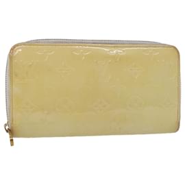 Louis Vuitton-Carteira LOUIS VUITTON Monogram Vernis Zippy Carteira Perle M91471 Autenticação de LV 45414-Outro