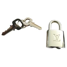 Louis Vuitton-Neues, nie benutztes Louis Vuitton Vorhängeschloss 2 Schlüssel-Gold hardware