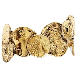 Yves Saint Laurent-Saint Laurent Golden Coins cuff-Doré
