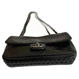 Chanel-Bolsa tiracolo Chanel Timeless preta de couro (Edição limitada)-Preto