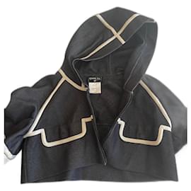 Chanel-Chanel hooded sweatshirt jacket-Dark grey