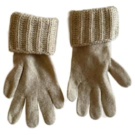 Chanel-Chanel cashmere gloves-Beige