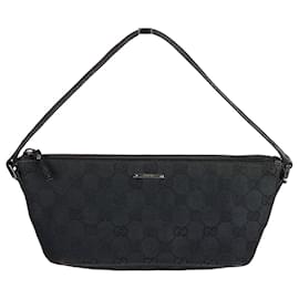 Gucci-Gucci handbag in monogram canvas-Black