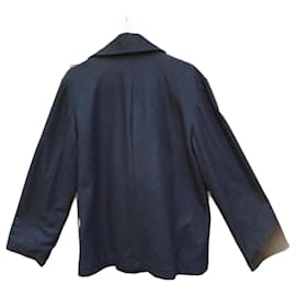 Autre Marque Navy Blue Wool Peacoat M Navy blue