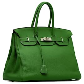 Hermès-Hermes Green Togo Birkin 35-Green