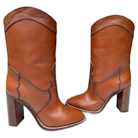 Saint Laurent-Ankle Boots-Brown