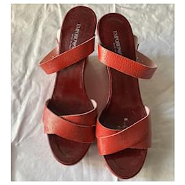 Emporio Armani-Sandals-Red
