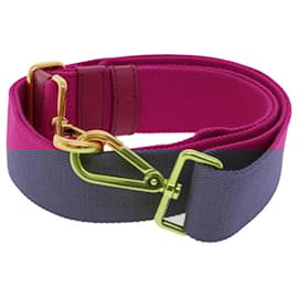 Prada-PRADA Shoulder Strap Canvas 24.4""-44.5"" Pink Auth ar9601-Pink