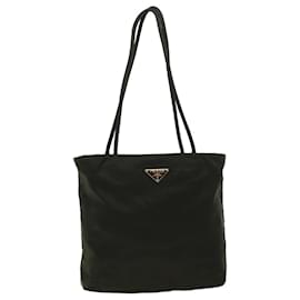 Prada-PRADA Shoulder Bag Nylon Khaki Auth bs6067-Khaki