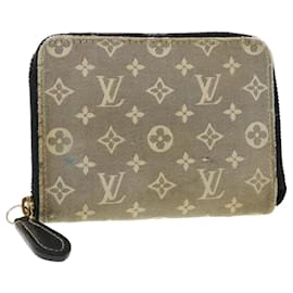 Louis Vuitton-LOUIS VUITTON Monogram Idylle Zippy Coin Purse Geldbörse Navy M63004 LV 45138-Marineblau