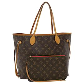 Louis Vuitton-LOUIS VUITTON Monogram Neverfull MM Tote Bag M40156 LV Auth 45051-Monogram