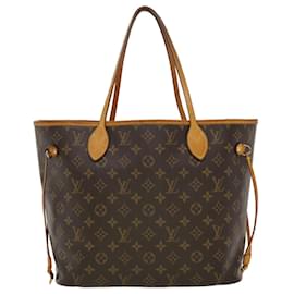 Louis Vuitton-LOUIS VUITTON Monogram Neverfull MM Tote Bag M40156 LV Auth 45051-Monogram
