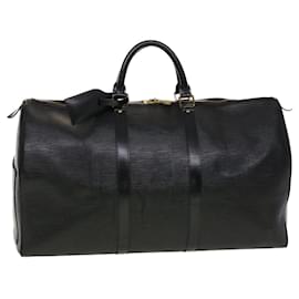 Louis Vuitton-Louis Vuitton Epi Keepall 45 Boston Bag Noir M42972 LV Auth 45120-Black