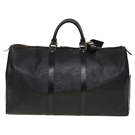 Louis Vuitton-Louis Vuitton Epi Keepall 45 Boston Bag Noir M42972 LV Auth 45120-Black